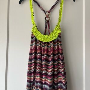 Vibrant Multicolor Zigzag Tank Top